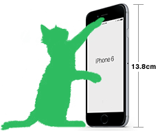 サイズ L : iPhone6との比較