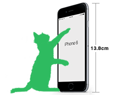 サイズ M : iPhone6との比較